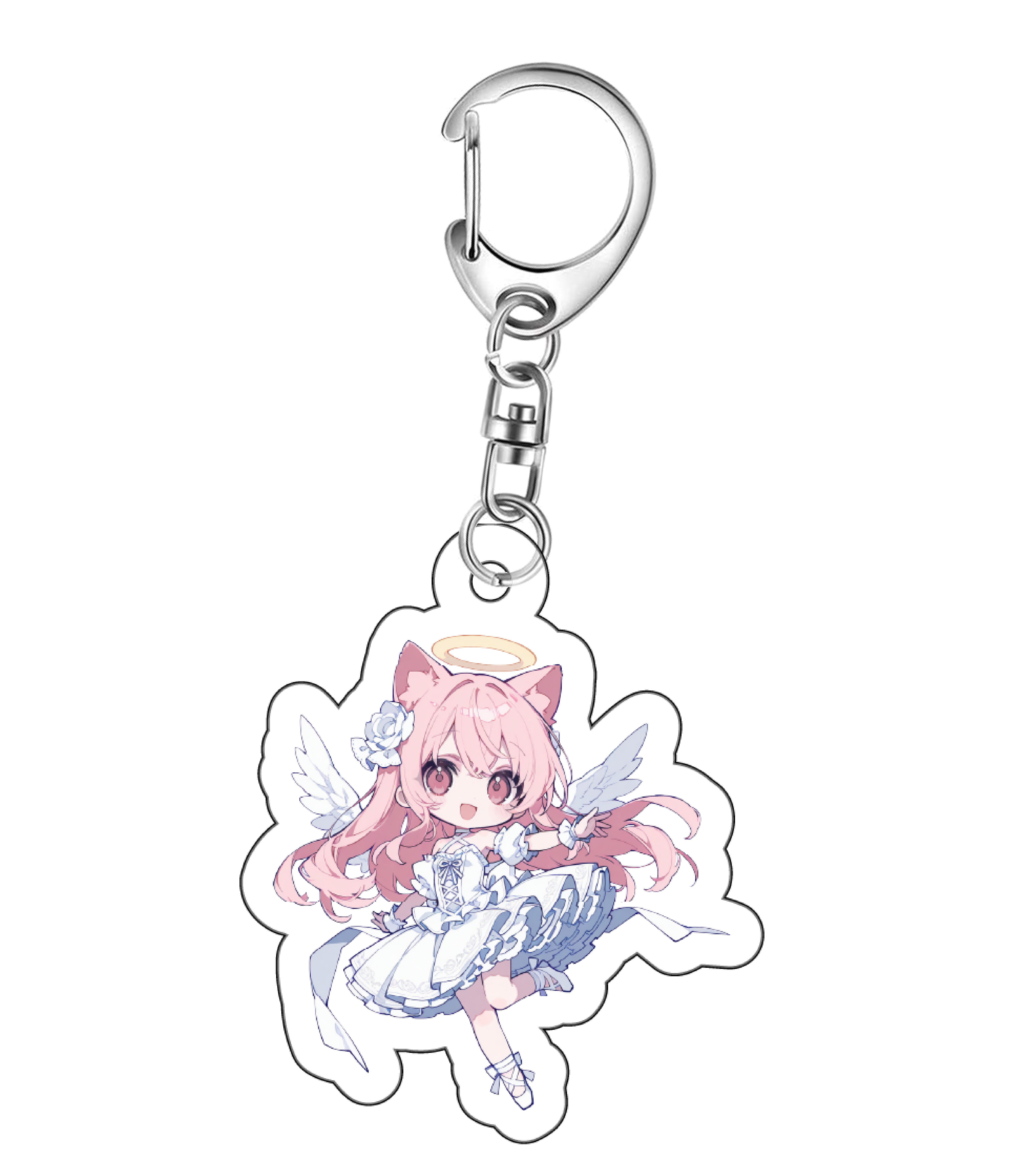 りんねおねんねアクキー(white)