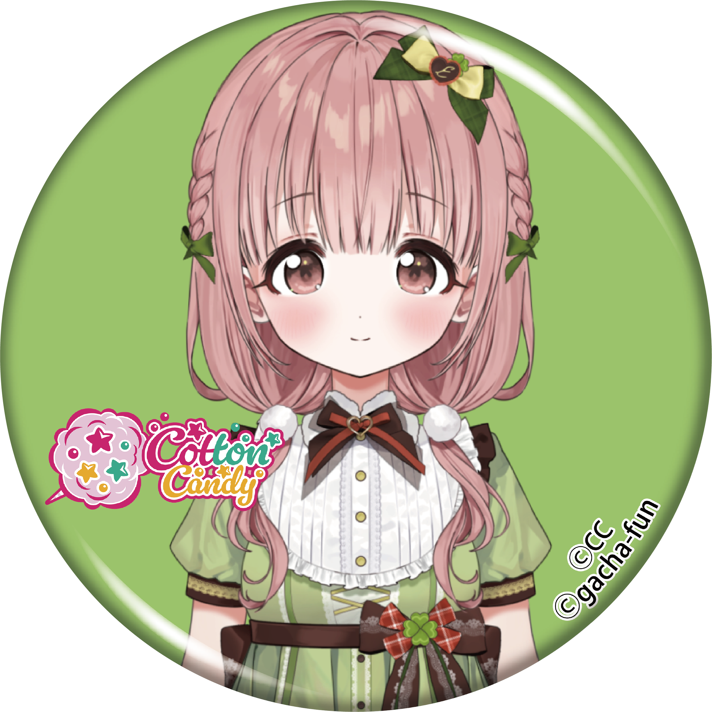 CottonCandy缶バッジ緑1