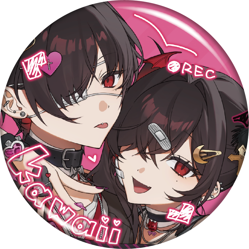 十魔ルカ缶バッジ3